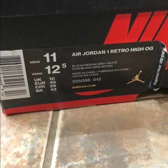 Air Jordan1 retro highOG size 11 Nike 248 242 BLUE - Picture 2 of 5